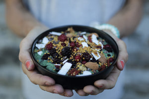 Veganskt protein pulver i gröt