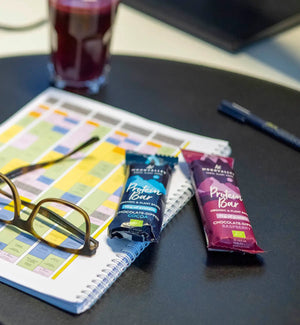 Veganska proteinbars - chocklad och hallon smak