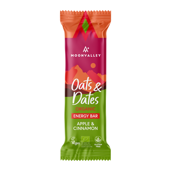 Veganska Energibars Havre & Dadlar Äpple & Kanel 12-pack