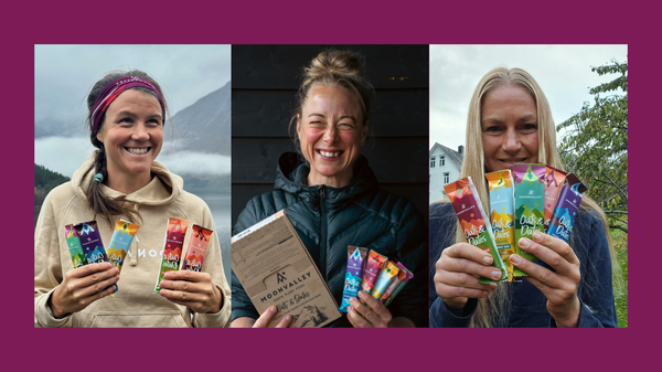 Våra grundare håller upp deras bars - Veganska energibars fria från gluten och passar perfekt även till barn