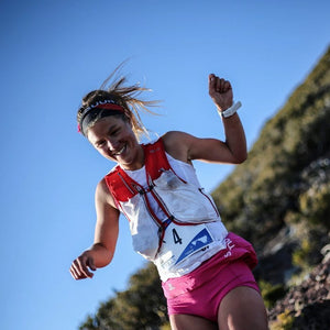 Emelie Forsberg tränar innan tävling