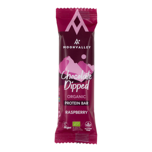 Veganska Proteinbars Chokladöverdrag Hallon 12-pack