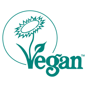 Moonvalley's certifiering - Vegan Society. Kvalitetsstämpel som visar att Moonvalley är ett växande brand inom Vegan scoiety