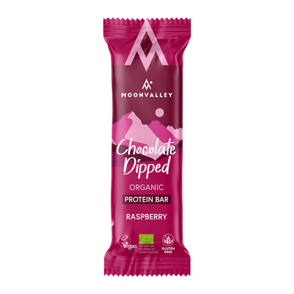 Veganska Proteinbars Chokladöverdrag Hallon 12-pack