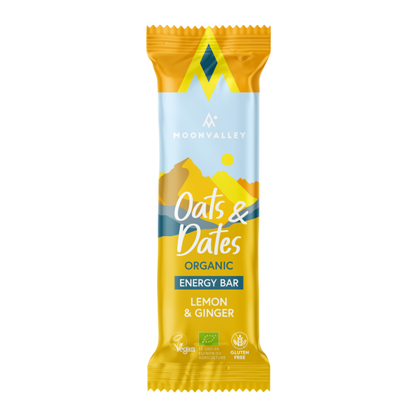 Veganska Energibars Havre & Dadlar Citron & Ingefära 12-pack