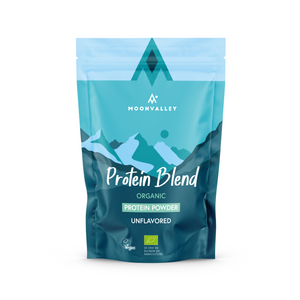 Moonvalley Organic Protein Blend 750g, ekologiskt och veganskt proteinpulver.
